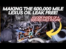 Making The 600,000 Mile Lexus Oil Leak Free! A Look Inside Of the 600,000 Mile Engine