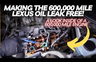 Making The 600,000 Mile Lexus Oil Leak Free! A Look Inside Of the 600,000 Mile Engine