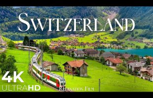 SWITZERLAND • 4K Relaxation Film: Winter to Spring • Relaxing Music – Nature 4k Video Ultra HD