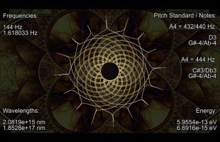 144 Hz with 1.618 Hz, Golden Ratio Meditation, Binaural Beats, Golden Ratio Frequency