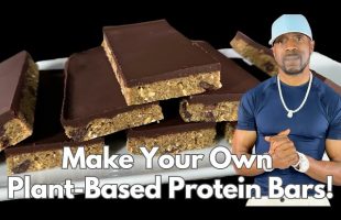 Easy Plant-Based Protein Bar Recipe – Refined-Sugar Free – Chocolate Chip & Cinnamon-Raisin