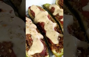 Vegan Stuffed Zucchini!