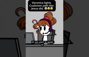 Veronika lights customers path as Jeus did 😂 @Therealveronika #fypage #customerservice #customer