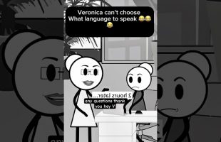 Veronika cant choose what language to speak 😂 @Therealveronika #fypage #animatin #animatry