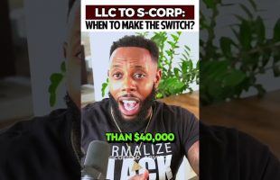 How To Upgrade To An S-CORP #taxplanning