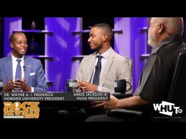 Dr. Wayne A. I. Frederick with Amos Jackson III