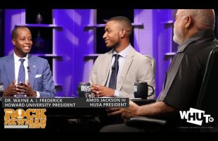 Dr. Wayne A. I. Frederick with Amos Jackson III