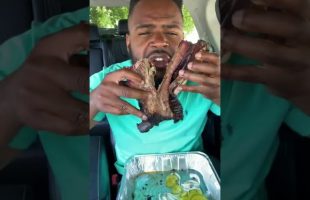 The LARGEST‼️BEEF 🥩 Rib In Dallas Tx🤯🤯(2lbs‼️) #fyp #entertainment #bbq #shorts #foodreview
