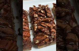 Vegan High Protein Pecan Bars Refined Sugar Free!