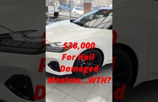 $38K for hail damaged Nissan… #nissan #deals #dealerships #maxima