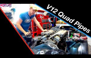 Quad Megaphone Exhaust | King Zero V12 supercar #11