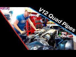 Quad Megaphone Exhaust | King Zero V12 supercar #11