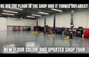 We Re-Did The Floor in The Shop and It Turned Out GREAT! Major Shop Update!