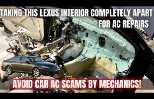 Taking This Lexus Interior Completely APART for AC Repair | Avoid AC SCAMS!