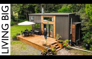 Woman Finds Freedom In A Forest Tiny Home