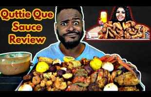 HONEST Quittie Que Sauce Review | Deep Fried Seafood Boil Mukbang 2021| Is It Worth The HYPE