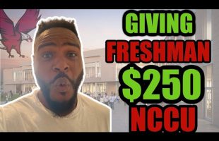 GIVING RANDOM FRESHMAN MONEY AT NCCU | HBCU TOUR | NORTH CAROLINA CENTRAL UNIVERSITY | COLLEGE VLOG