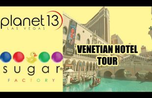 Las Vegas Venetian Hotel Tour | Sugar Factory Review | Planet 13  Weed Dispensary | Weekend Vlog
