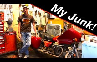 I bought a rare Italian sport bike hidden in junk!
