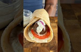 Healthy Vegan No Meatball Gyro! Oil-Free, Gluten-Free