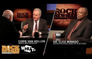 Senator Chris Van Hollen & Dr. Cleo Manago with Rock Newman