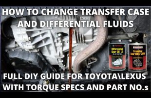 How to change Transfer Case and Differential Fluid on Toyota and Lexus