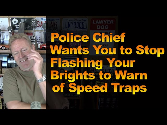 Police Chief Wants You to Stop Flashing Your Brights to Warn of Speed Traps