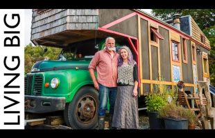 Dream Off-Grid, Self-Sufficient Life All Started With a $2,000 Tiny House Truck!