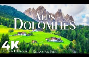 Dolomites Alps 4K • Calm Horizon Views with peaceful Music | Relaxation Film