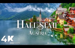 Hallstatt Austria 4K • Tranquil Lakeside Views with Peaceful Music | Relaxation Film