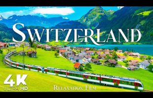 Switzerland 4K • Tranquil Views with Dreamlike Piano | Relaxation Film