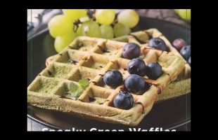 Sneaky Green Waffles