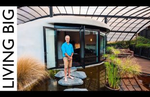 This Stunning Small Strawbale Home Looks Like It Was Carved From Stone