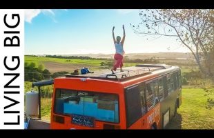 Yoga Teacher’s Amazing House Bus & Mobile Studio