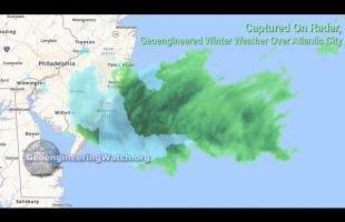 Captured On Radar, Geoengineered Winter Weather Over Atlantic City