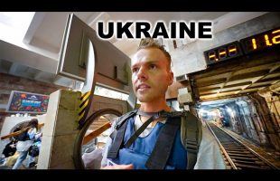 Inside Underground Bunker During Bombing in Ukraine War.