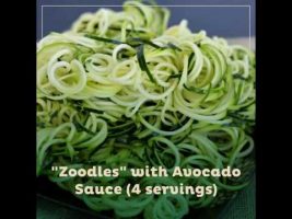 “Zoodles” with Avocado Sauce