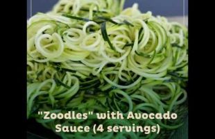 “Zoodles” with Avocado Sauce