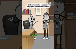 Different salaries for senior employees and new employees #animations #animation