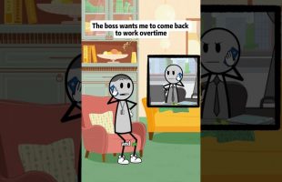 The boss wants me to come back to work overtime #animations #manager #funny