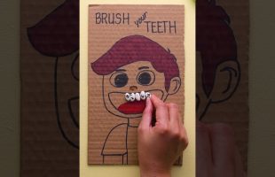 Teach your kids to brush their teeth with this activity