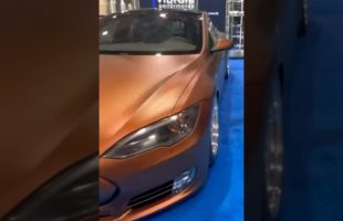 Building the Worlds First V8 Tesla🤯🌎 #richrebuilds #tesla #v8tesla #shorts