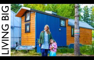 Simple Living In Artistic Tiny Home With Huge Greenhouse