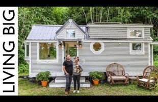 Couple Downsize Into Dream Off-The-Grid Tiny House