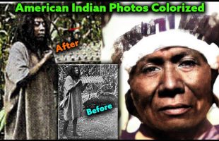 PART #27 – Real American Indian Photos Colorized For The First Time Ever ! Indigenous Healing Flutes