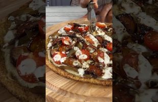 VEGAN No-BACON & RANCH Pizza I Oil-free, Gluten-Free CAULIFLOWER CRUST!