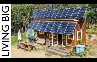 $10,000 Off-The-Grid Tiny House With HUGE Solar System