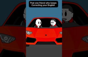 That friend who always corrects your English #fypage #funnyanimation #animation #friends