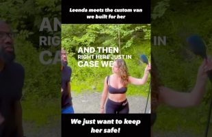 Van Life: We Show Leenda The Custom Van we made just for her #vanlife #safetyfirst #@LeendaLucia