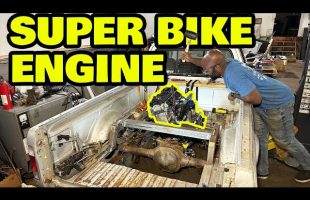 Mounting The Turbo Hayabusa Motor In Our Mid Engine Pickup Truck